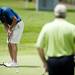 Sheldon Keyte putts at the Ann Arbor City Golf Championship on Sunday, July 21. Daniel Brenner I AnnArbor.com